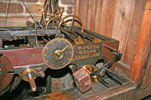 The clock mechamism in St.Mary's church tower